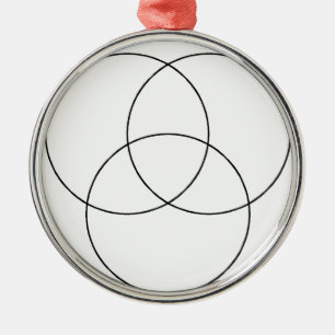 DIY Venn Diagram Metal Ornament