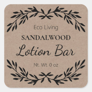 DIY Vintage Lotion Bar Kraft Labels