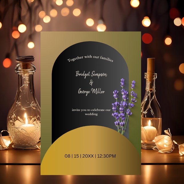 DIY wedding with dried flowers invitation (Creator Uploaded)