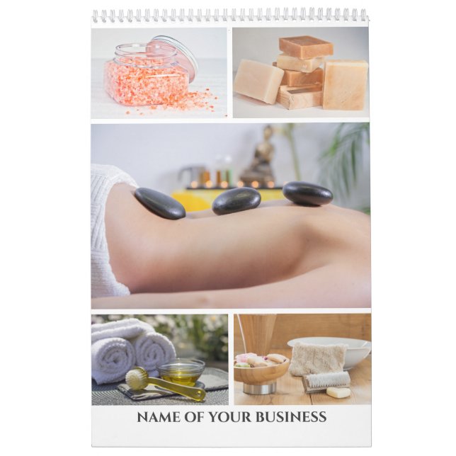 DIY wellness spa salon photo wall | business chic Calendar (Cover)