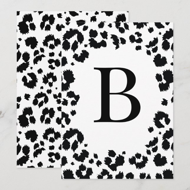 DIY Wild Letter Number Banner/Bunting Invitation (Front/Back)