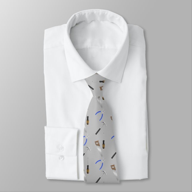 DIY Work Tool Collection Tie (Tied)