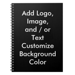 DIY You Design Your Own Custom Gift or Promo Item Notebook