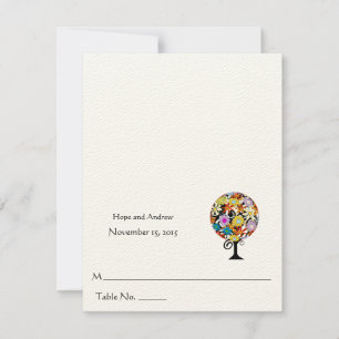 DIY You Score and Fold Tent Wedding Place Cards