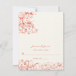 DIY You Score and Fold Tent Wedding Place Cards