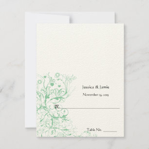DIY You Score and Fold Tent Wedding Place Cards