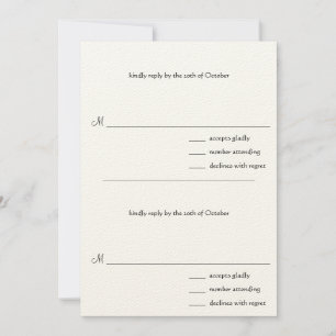 DIY You Score Wedding RSVP Cards for the 4x9