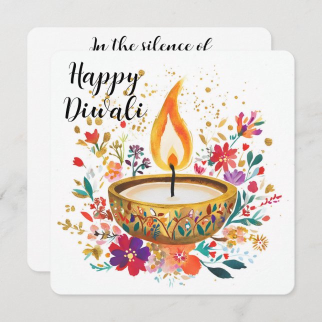 Diya of Devotion Holiday Card (Front/Back)