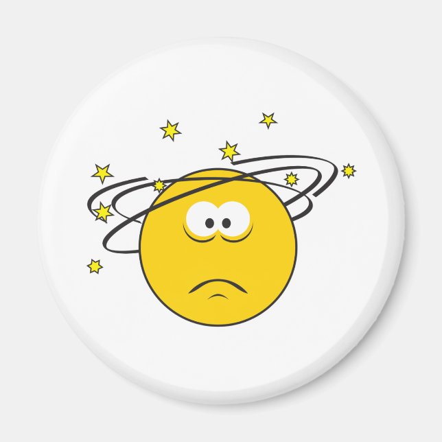 Dizzy Face Magnet (Front)