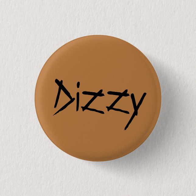 Dizzy from orphan Black, distressed font 3 Cm Round Badge (Front)