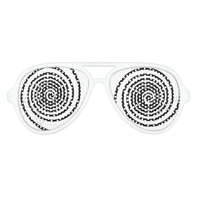 Dizzy Hypnotic (Add Your Background Colour) Aviator Sunglasses (Front)