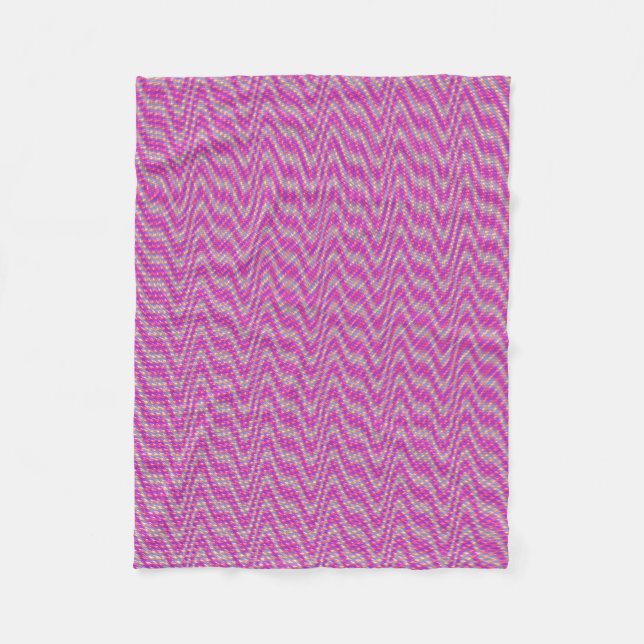 Dizzy Pink Fleece Blanket (Front)