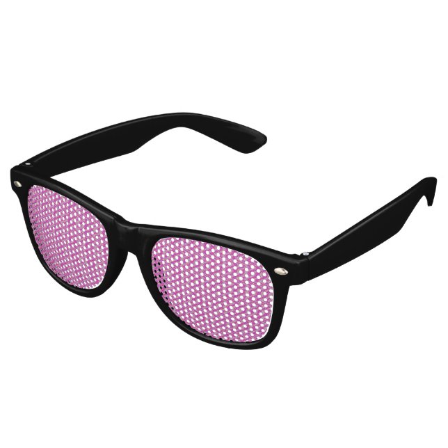 Dizzy Pink Retro Sunglasses (Angled)