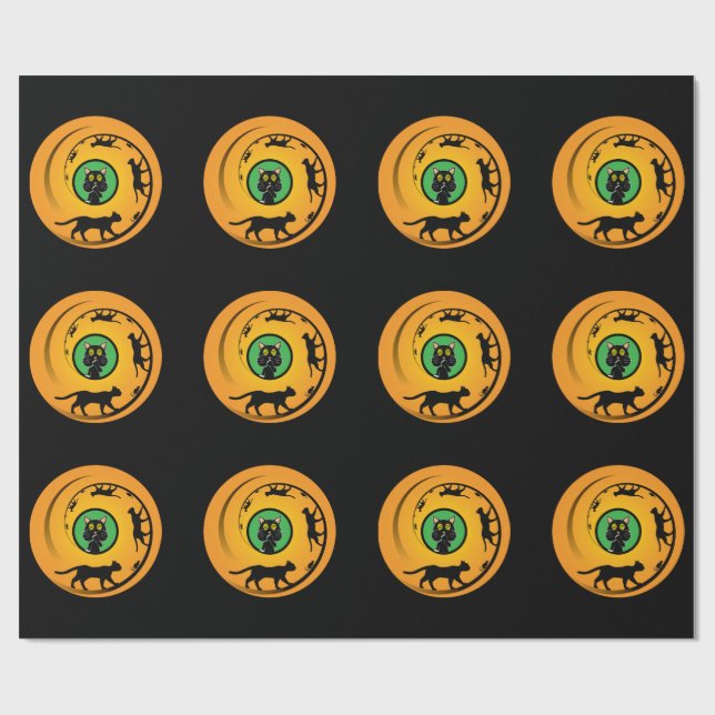 Dizzy Wheel Wrapping Paper (Flat)