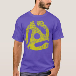 DJ 45 RPM Adapter Vintage Style Record Turntable T-Shirt
