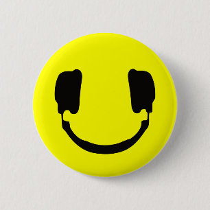 DJ 6 CM ROUND BADGE