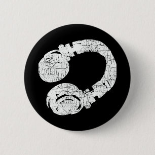 dj 6 cm round badge