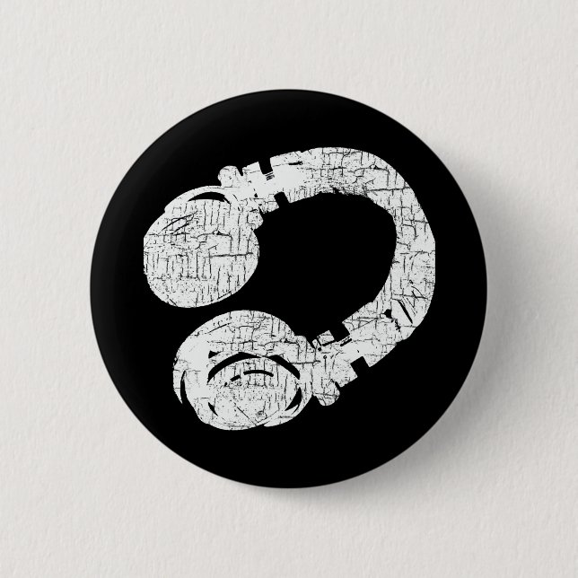 dj 6 cm round badge (Front)