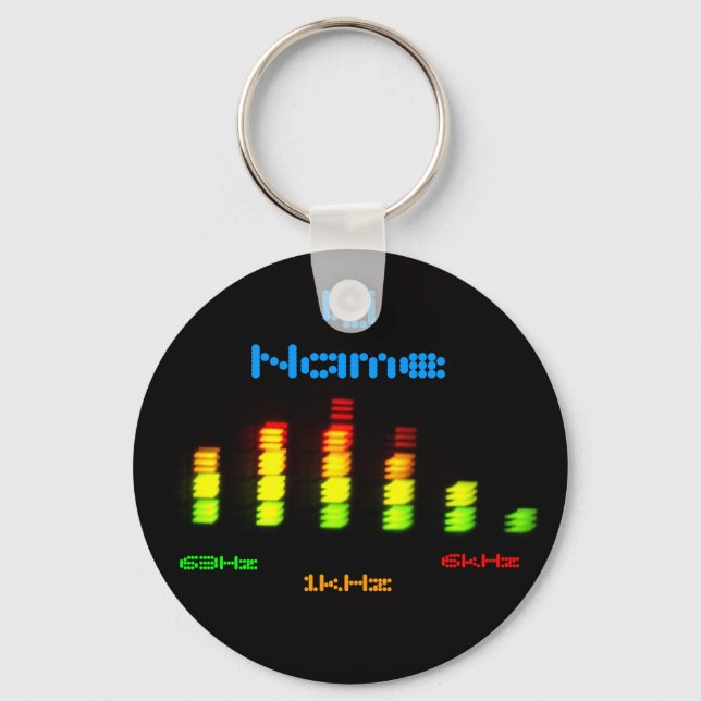 Dj Add Your Name Personal Equalizer Bar EQ Key Ring (Front)