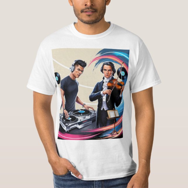 DJ and guitar colour shirt (Front)