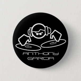 dj, ANTHONY GARCIA 6 Cm Round Badge