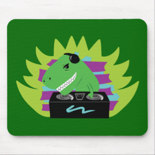 Dj-asaurus Rex Mouse Pad