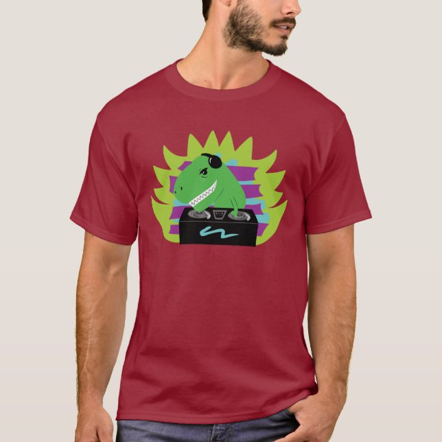 Dj-asaurus Rex T-Shirt (Front)