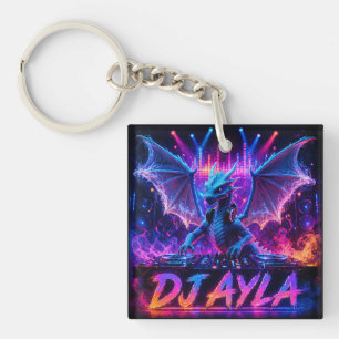 DJ AYLA DOUBLE SIDED KEY RING