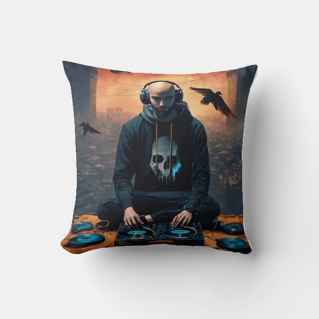 DJ Beatdrop and the Rhythm Thief Cushion (Front)