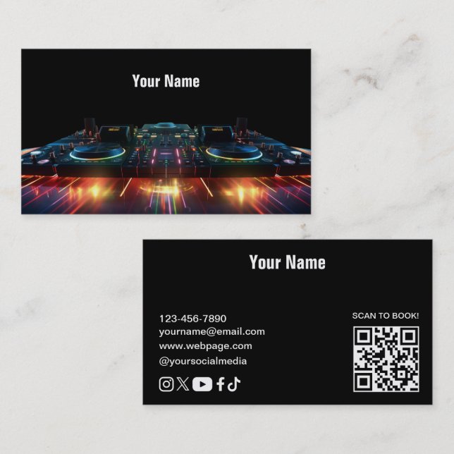 DJ  Business Card (Front/Back)