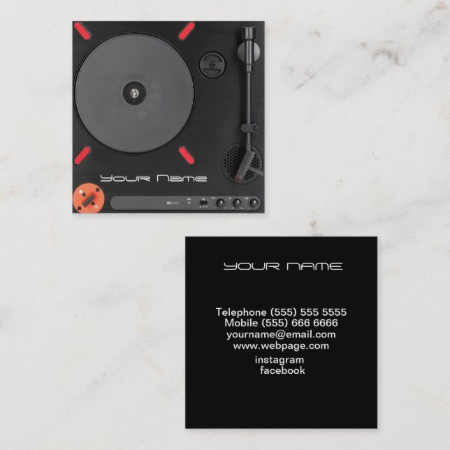 DJ  Business Card (Front/Back)
