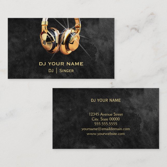 DJ  Business Card (Front/Back)