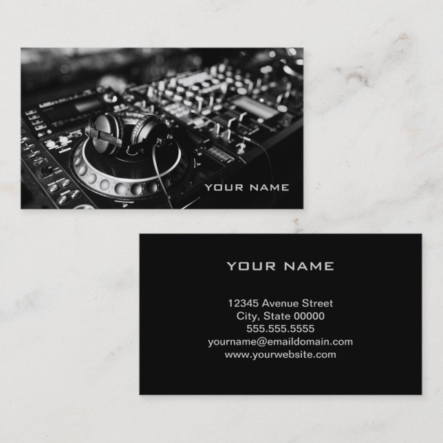 DJ  Business Card (Front/Back)
