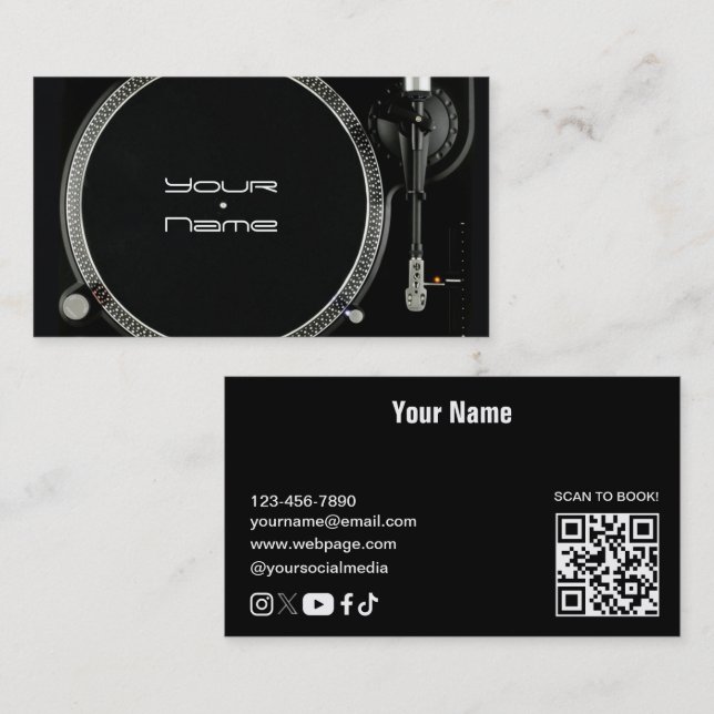 DJ  Business Card (Front/Back)