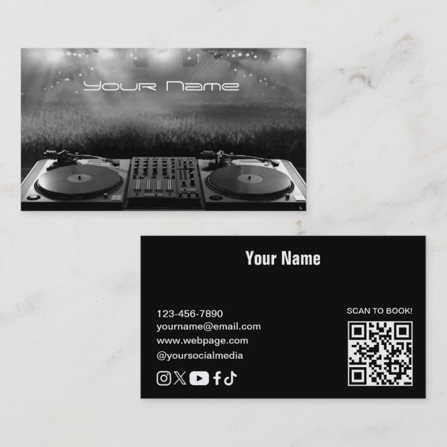 DJ  Business Card (Front/Back)
