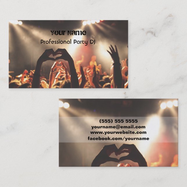 DJ  Business Card (Front/Back)