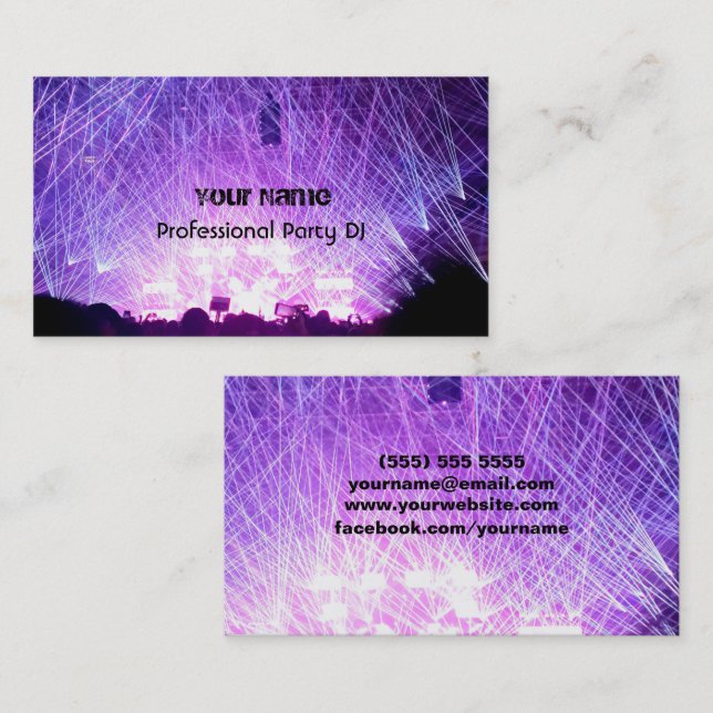 DJ  Business Card (Front/Back)