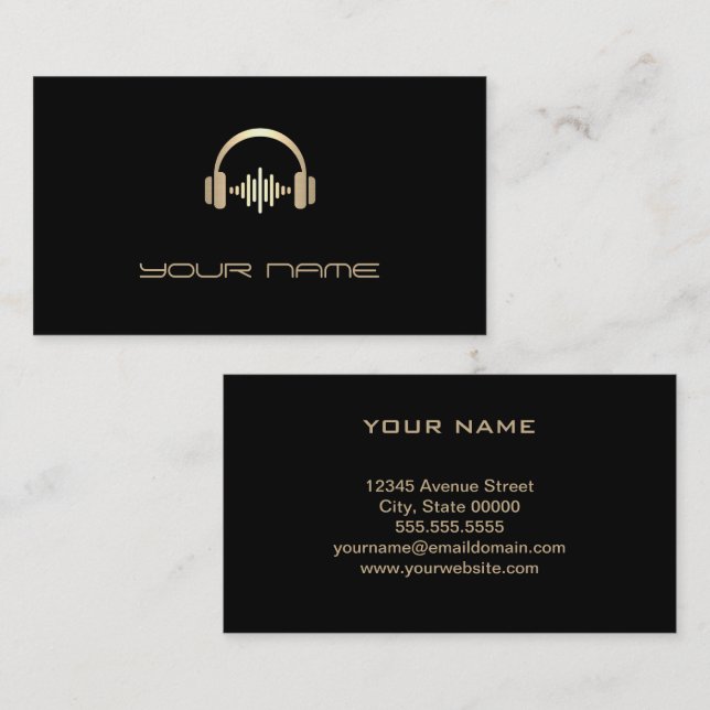 DJ  Business Card (Front/Back)