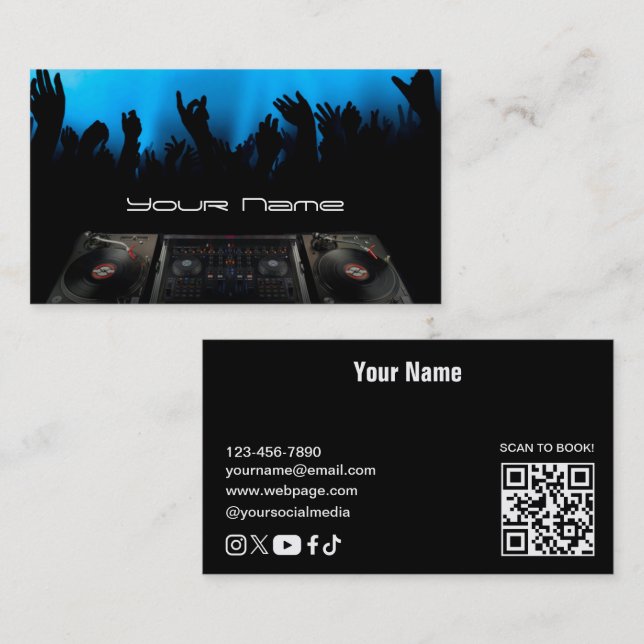 DJ  Business Card (Front/Back)