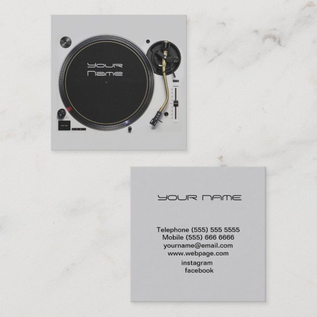 DJ  Business Card (Front/Back)