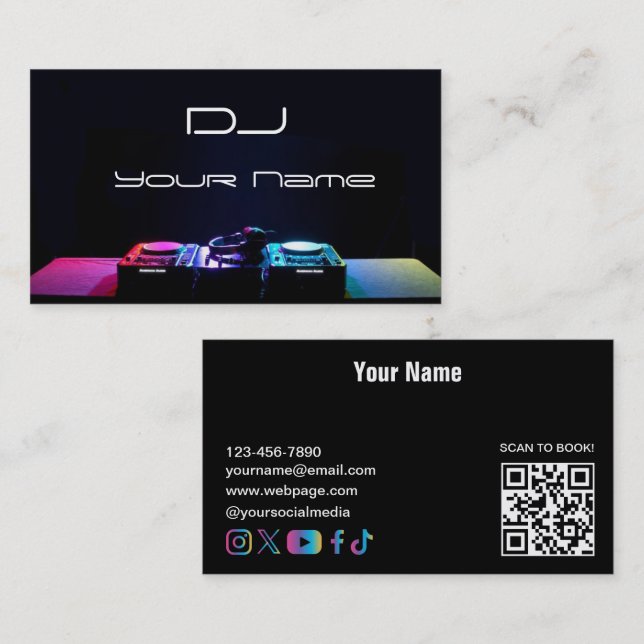 DJ  Business Card (Front/Back)