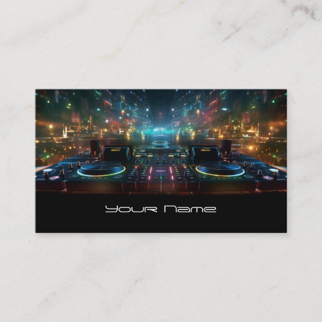 DJ  Business Card (Front)