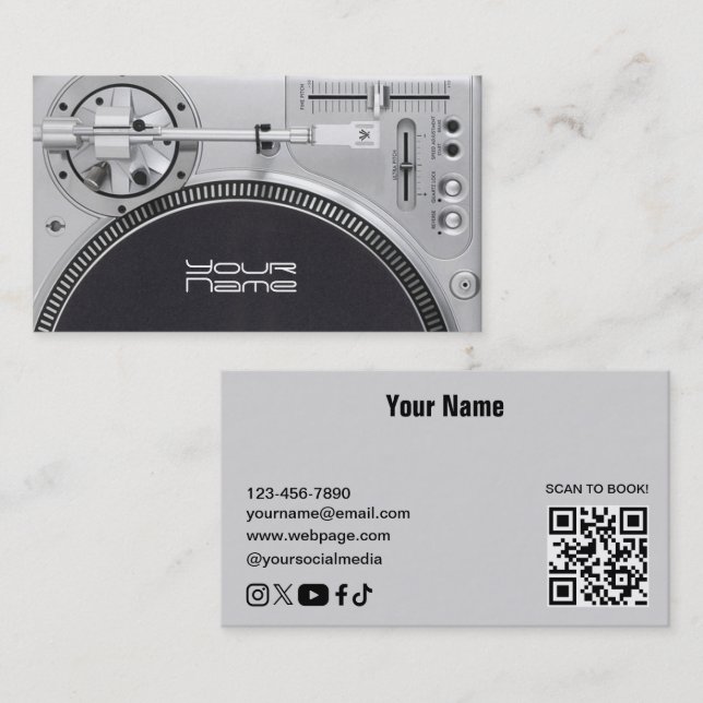 DJ  Business Card (Front/Back)