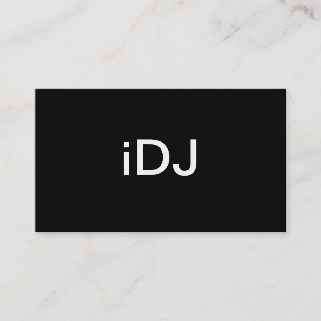 DJ Business Card (Front)