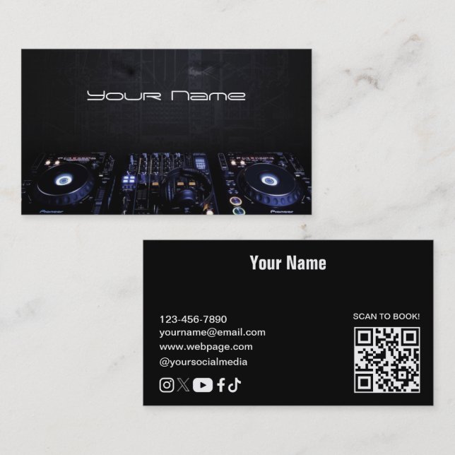 DJ  Business Card (Front/Back)