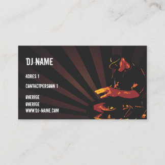Dj business card