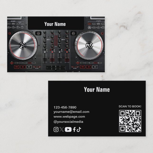 DJ  Business Card (Front/Back)