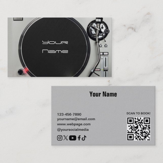DJ  Business Card (Front/Back)