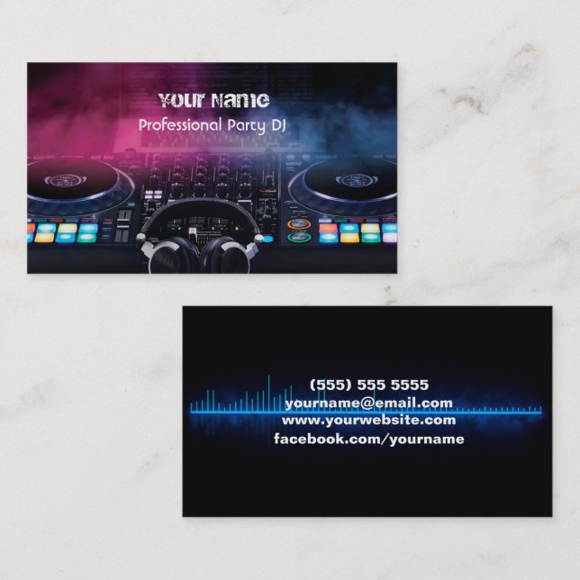 DJ  Business Card (Front/Back)