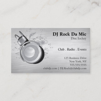 DJ Business Card - Metal Look